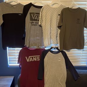 Vans Bundle of 6 Short Sleeve Shirts| Boys